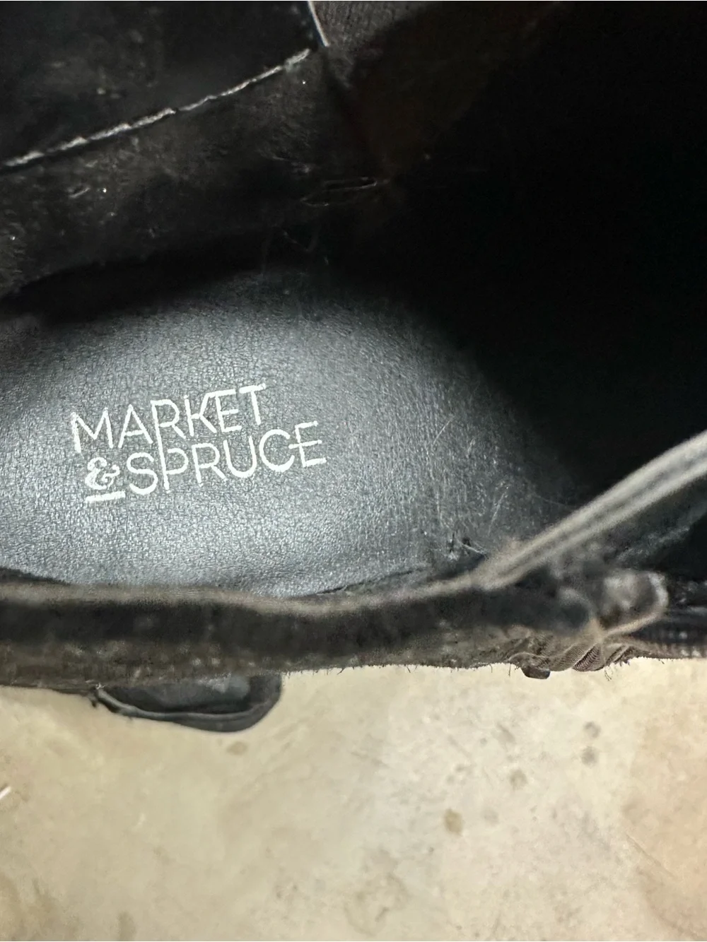 Market & Spruce Black Suede Ankle Booties 🇺🇸